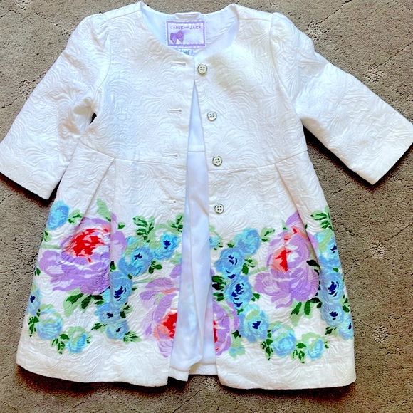 Janie and Jack Brocade Floral Jacket - Picture 4 of 6